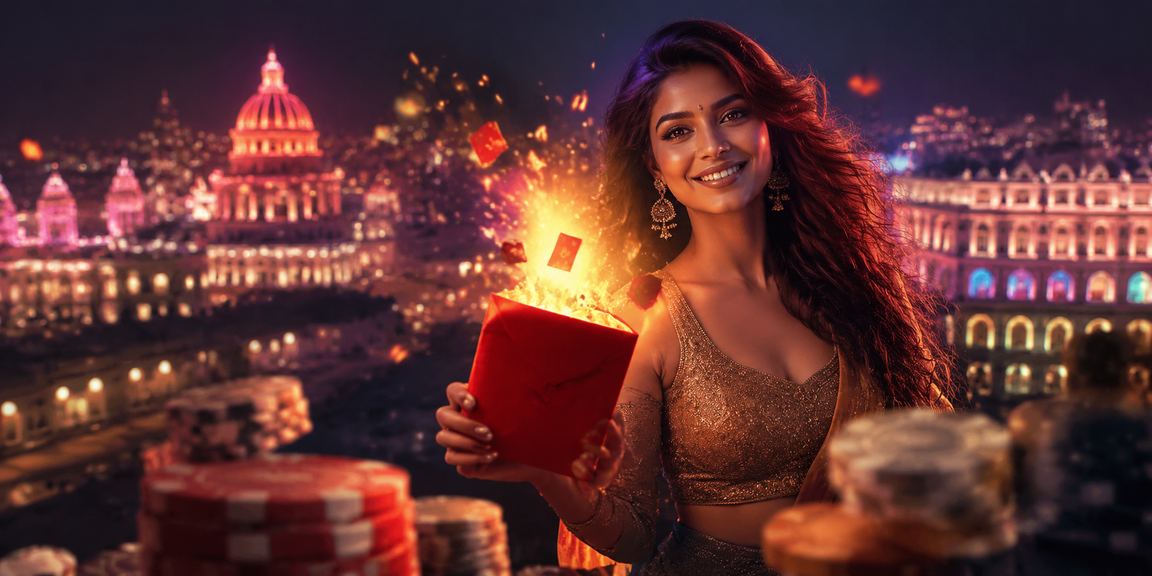 Mobile phone displaying online casino interface